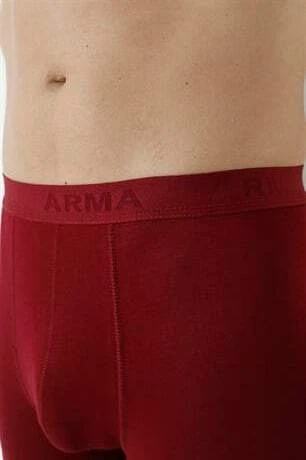 Erkek Bordo Bambu Boxer 3'lü Paket - 3