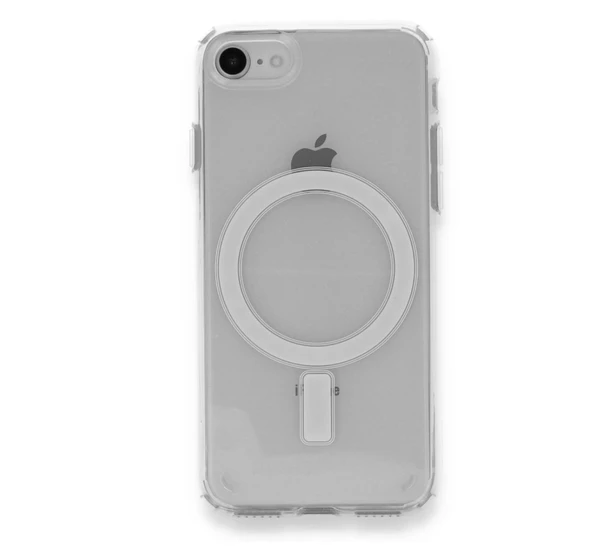 iPhone SE 2020 Kılıf Magneticsafe Şeffaf Silikon