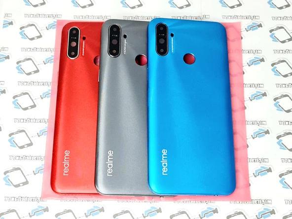 Oppo Realme C3 Kasa Arka Kapak Batarya Pil Kapağı (Yan Tuşlar) - Resim 7