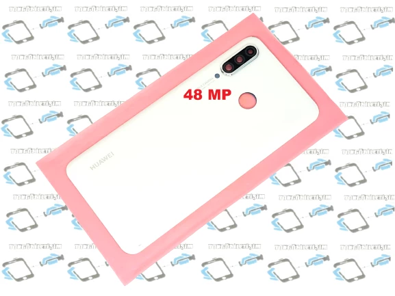 Huawei P30 Lite Arka Pil Batarya Kapağı ( Kamera Lensli 48 MP) BEYAZ