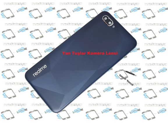 Oppo Realme C2 Kasa Arka Pil Batarya Pil Kapağı SİYAH