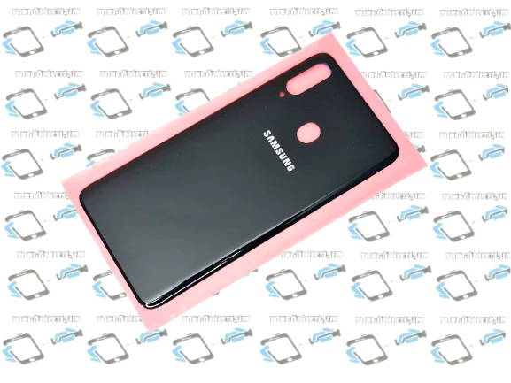 Samsung Galaxy A20S A207 Arka Pil Batarya Kapağı Siyah