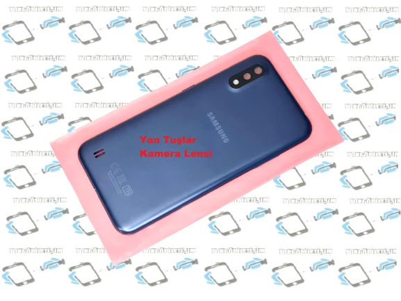 Samsung Galaxy A01 Kasa Arka Pil Batarya Kapağı MAVİ