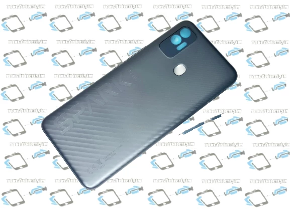 Tecno Spark 7T (KF6p) KASA Arka Pil Batarya Kapağı SİYAH ürün görseli 1