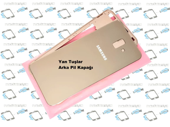 Samsung Galaxy J6 Plus Kasa Arka Pil Batarya Kapağı GOLD