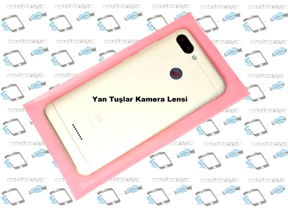 Tkgz Xiaomi Redmi 6 Kasa Arka Pil Batarya Kapağı GOLD - 1