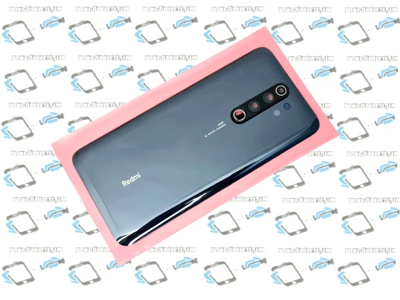 Xiaomi Redmi Note 8 PRO Arka pil Batarya Kapağı (Cam Lensli) Siyah