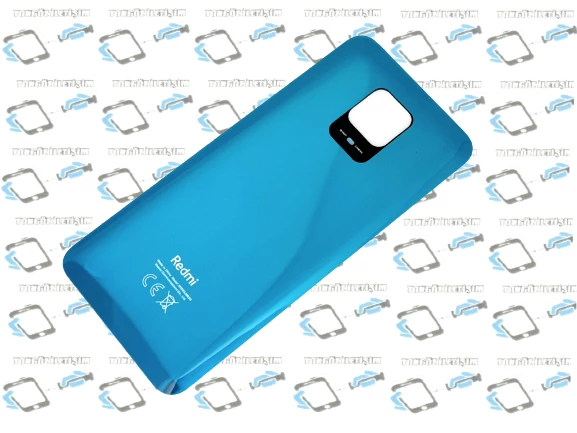 Xiaomi Redmi Note 9 Pro Arka Kapak Batarya Kapağı (CAM) MAVİ