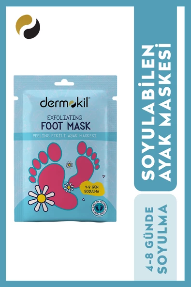 DERMOKİLEXFOLIAIING FOOT MASK PEELİNG ETKİLİ AYAK MASKESİ 2Lİ POŞET İÇİ