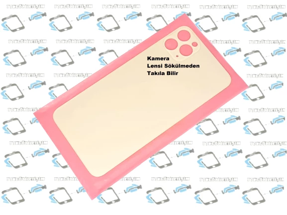 İphone 11 PRO MAX Arka Pil Batarya Kapağı (CAM) Gold