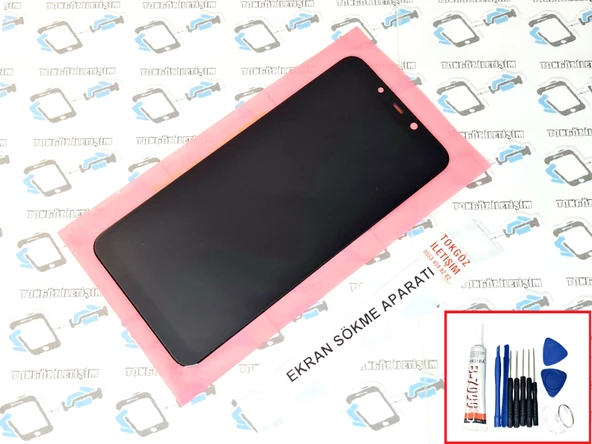 Xiaomi Pocophone F1 Lcd Ekran Dokunmatik (SERVİS ORJİNALİ)  B-7000 + TAMİR SETİ