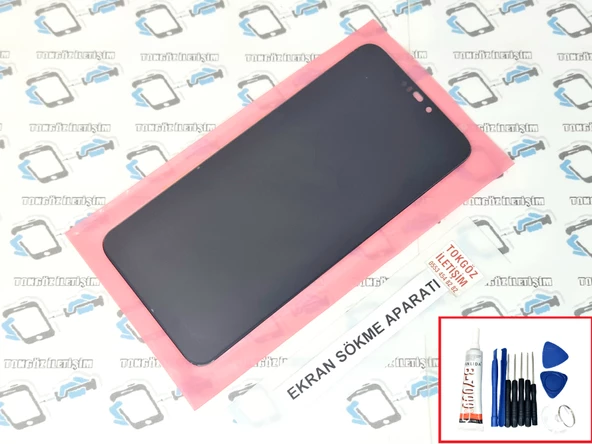 Huawei Honor 8C Lcd Ekran Dokunmatik (SERVİS ORJINALİ)  B-7000 + TAMİR SETİ