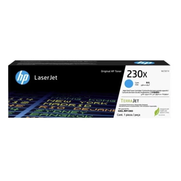 Hp 230X W2301X Mavi Orijinal Toner Yüksek Kapasiteli