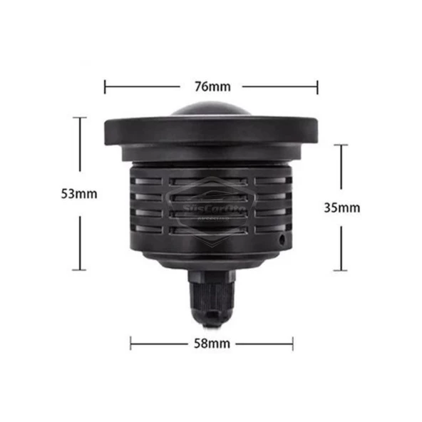 Mitsubishi Lancer 2007-2014 Uyumlu Üniversal Mercekli Angel Sis Farı Metal Su Geçirmez 76 mm Beyaz Halkalı Gündüz Farı Angel Eyes 2 Adet - 9