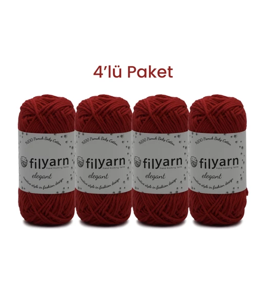 Baby Cotton El Örgü İpi 25 Gram Oeko-Tex Sertifikalı Pamuk İpi Bebek İpi Yelek İpi Punch İpi 4’lü Set - 8