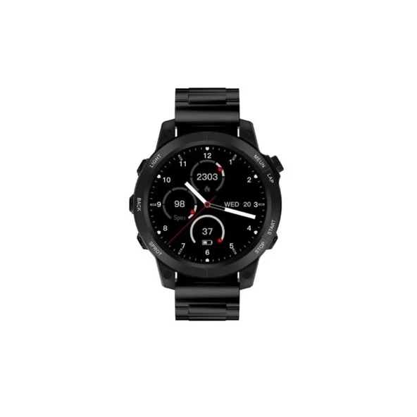 ScHitec RW46 Amoled Ekran Android İos HarmonyOs Uyumlu 3 Kordonlu Akıllı Saat Siyah