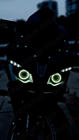 Bajaj Pulsar RS200 2015 -2024 Model Uyumlu Angel Neon LED Halka Tak Çalıştır BEYAZ RENK