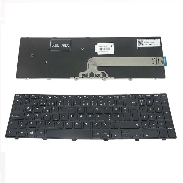 Dell Vostro 3565 Klavye Tuş Takımı Siyah TR