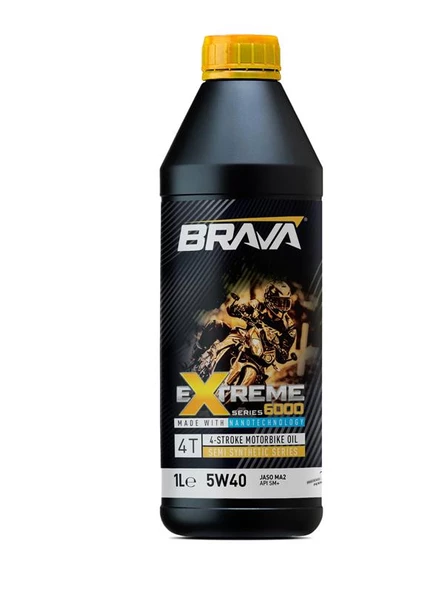 Brava Extreme 6000 4T 5W40 Yarı Sentetik Yağ