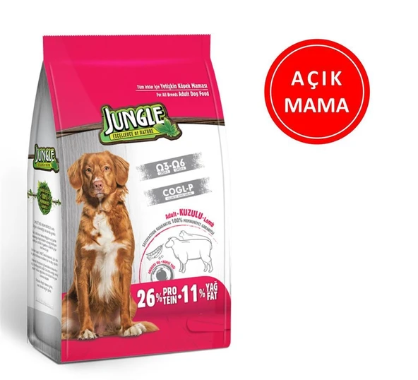 Jungle Kuzu Etli Köpek Maması 1 kg AÇIK ürün görseli 1
