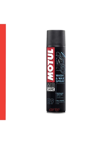 Motul E9 Wash & Wax Hızlı Sprey Temizleyici Cila 400 ml