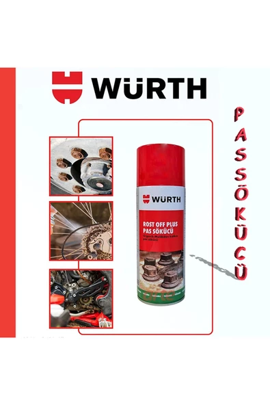 Würth Rost Off Plus Pas Sökücü Sprey Plus 400ml