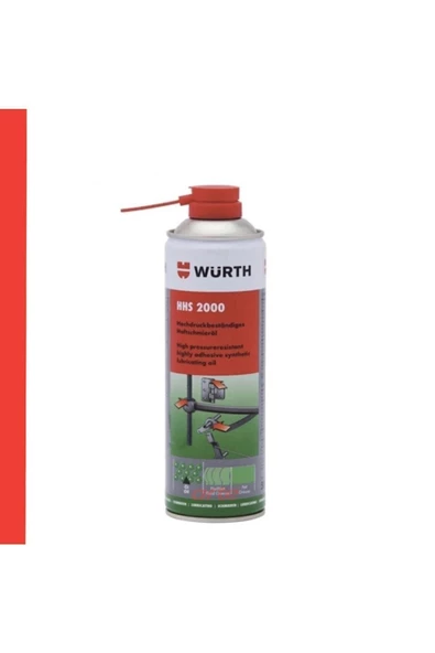 Würth Hhs 2000 Sıvı Gres Tutunma Özellikli Yağlayıcı 500 ml 1 Adet