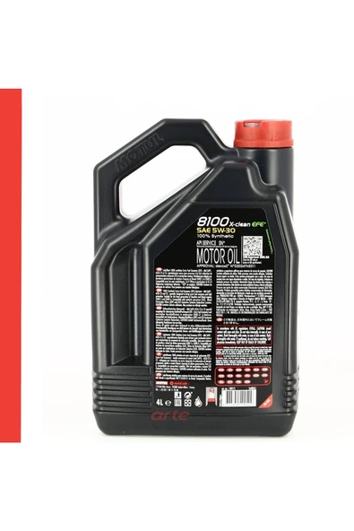 Arte Motul 8100 X-Clean EFE 5W 30 C2/C3 Motor Yağı 4 L