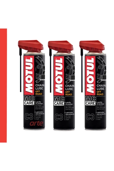 Motul C3 Off-road Zincir Yağı 400 ml C3 Chaın Lube Off Road 3 Adet