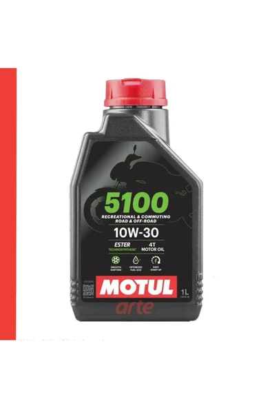 Motul 5100 10w-30 4 T Motosiklet Motor Yağı Güncel Ürün 1 Adet (2024 ÜRETİM)