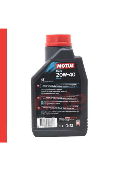 Motul Moto 20W 40 Motosiklet Motor Yağı 1 Litre Güncel Ürün