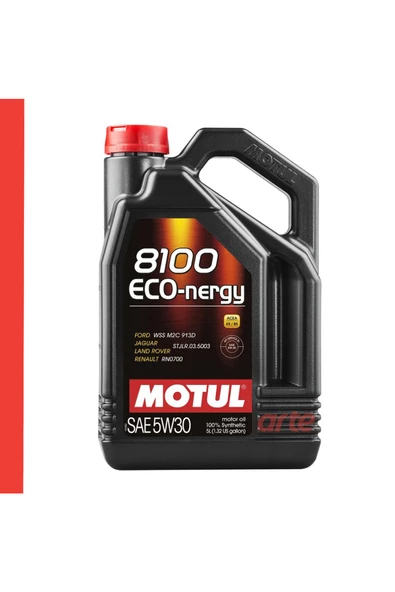 Motul Arte Motul 8100 Eco-Nergy 5w30 5 Litre % 100 Sentetik Motor Yağı