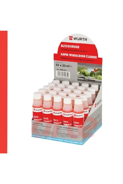 Würth Cam Temizleme Sabunu Cam Temizleme Sabunu 32 ml 25 Adet