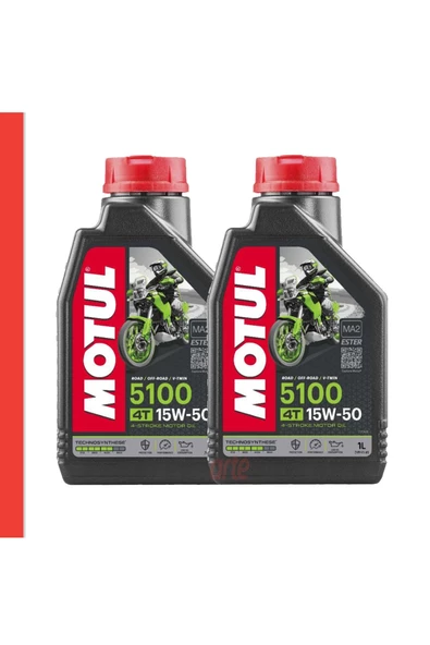 Motul 5100 15w-50 4 T Motosiklet Motor Yağı Güncel Ürün 2 Adet