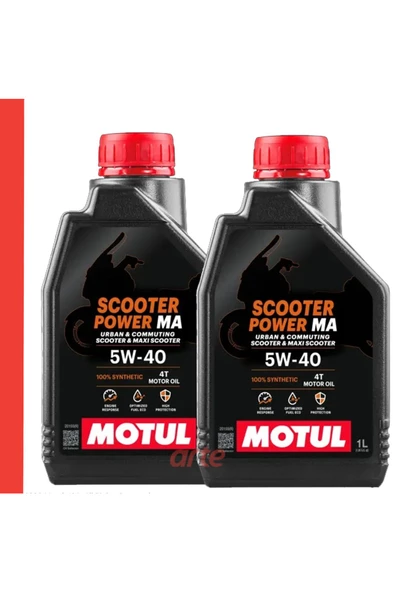 Motul Scooter Power 5w 40 4t Motosiklet Motor Yağı Güncel Ürün 2 Adet