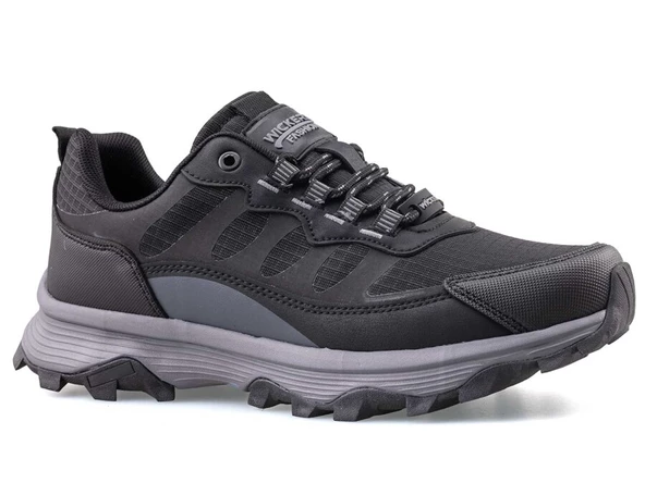 Erkek 40-44 Siyah Füme Su İtici Malzeme Mevsimlik Anatomik Comfort Taban Sneaker