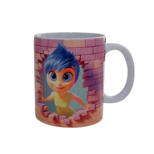 TERS YÜZ KUPA BARDAK, INSIDE OUT,JOY BASKILI KUPA BARDAK,NEŞE BASKILI KUPA BARDAK