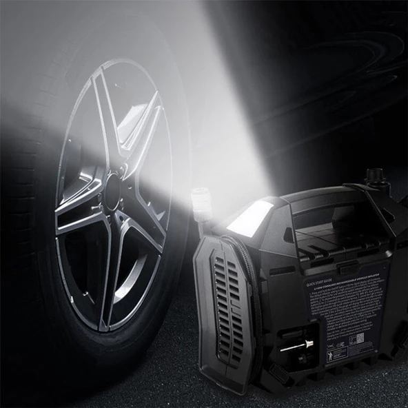 Michelin Mc34259 11.1Volt/2.5Ah.120psı Ayarlanabilir Dijital Basınç Göstergeli Şarjlı Lastik&Yatak Şişirme Pompası - 5