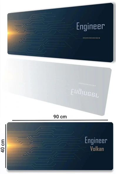 SonicTouch UltraGrand Kişiye, İsme Özel Engineer Xxl Mühendis Klavye Mouse Pad 40x90Cm ürün görseli