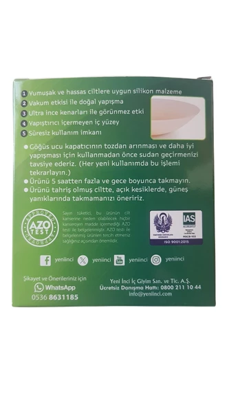 YENİ İNCİ VAKUMLU GÖĞÜS UCU BANDI 0070 - 3