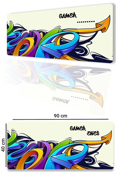 SonicTouch UltraGrand Kişiye, İsme Özel Gamer Xxl Oyuncu Klavye Mouse Pad 40x90Cm ürün görseli