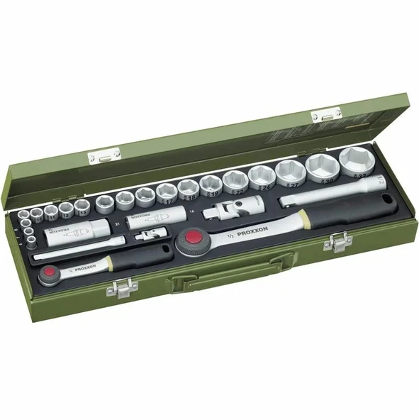 Proxxon 23020 1/4" Ve 1/2" 27 Parçalı Lokma Takımı ürün görseli