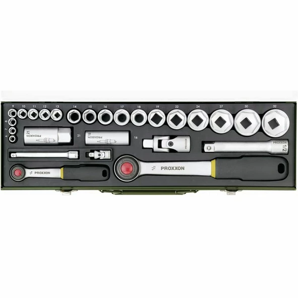 Proxxon 23020 1/4" Ve 1/2" 27 Parçalı Lokma Takımı - 2