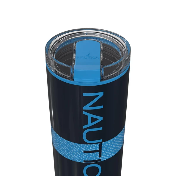 Nautica NTM02 Sport Termos Paslanmaz Çelik 650 ml Navy Sky Blue - Resim 2