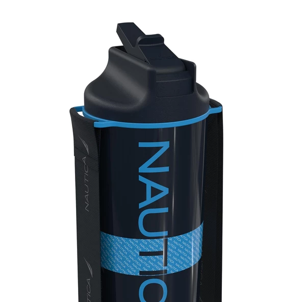 Nautica NTM02 Sport Termos Paslanmaz Çelik 650 ml Navy Sky Blue - Resim 3