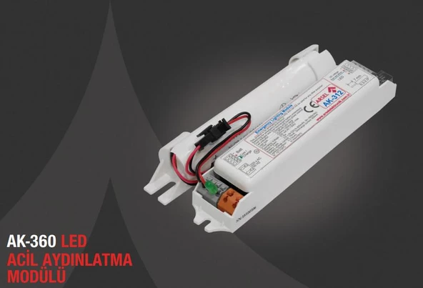 Arsel AK-360-3 LED Lambalar İçin Acil Durum Yedekleme Kiti Kesintide 180 Dak. Yanan 3-50 Volt