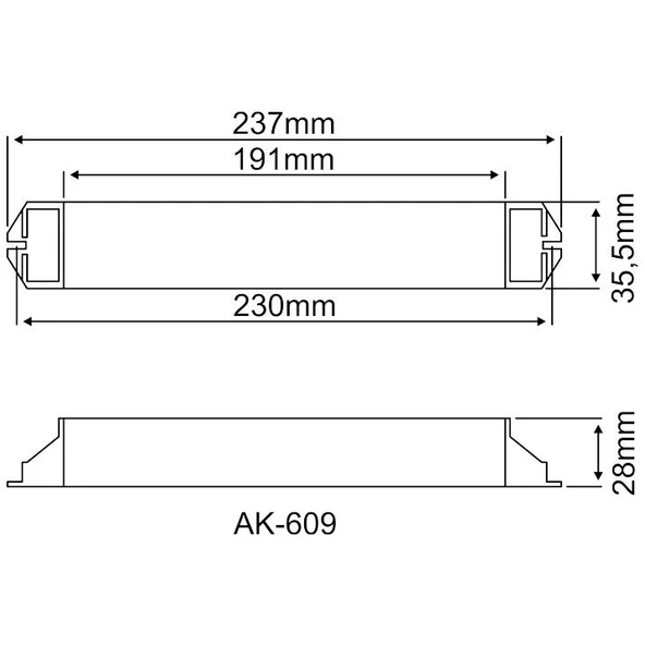 Arsel AK-609W-2 LED Lambalar İçin Acil Aydınlatma Kiti Kesintide 120 Dak. Yanan 110-220 volt AC Led Lamba - 3