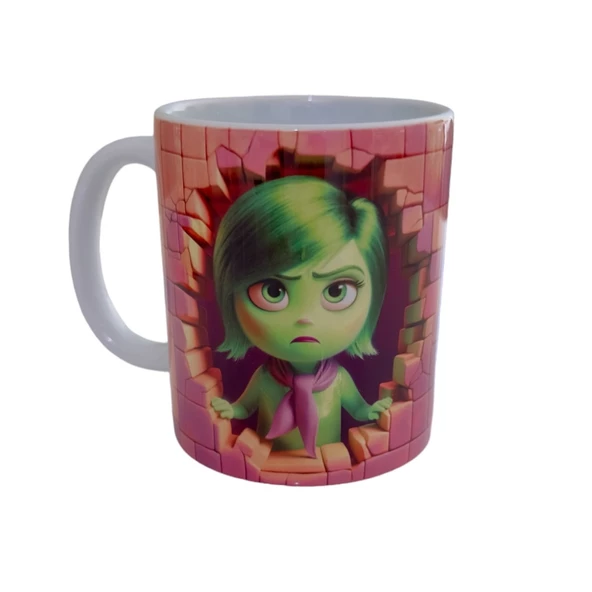 TERS YÜZ BASKILI KUPA,INSIDE OUT BASKILI KUPA, DISGUST BASKILI KUPA - 2