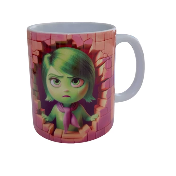 TERS YÜZ BASKILI KUPA,INSIDE OUT BASKILI KUPA, DISGUST BASKILI KUPA - 5