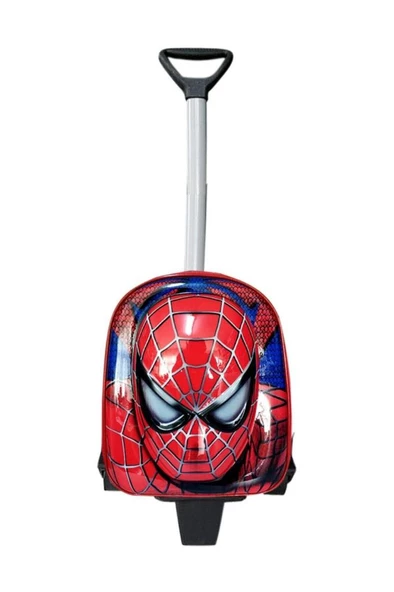 çekçekli örümcekli spderman kreş ve anaokul çantası orta boy 30 CM (1 SINIFA OLMAZ)